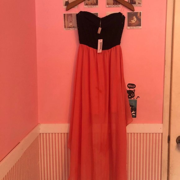 Brand New Coral High Low Dress - Picture 4 of 4